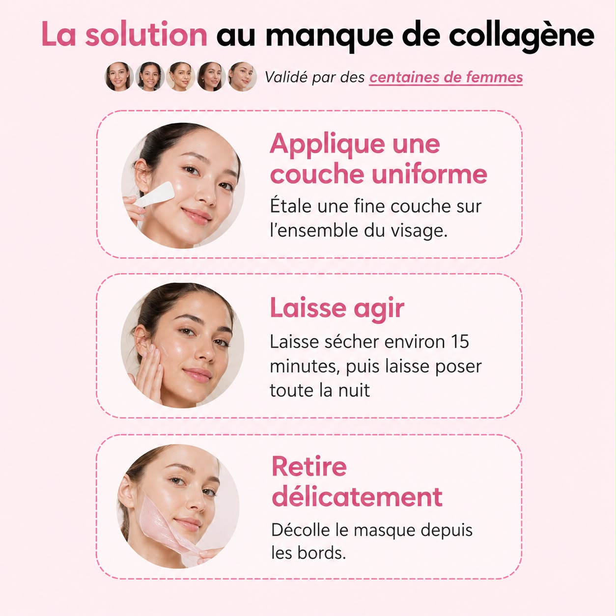 Masque au collagène + pinceau